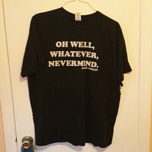 Kurt Cobain Nirvana Quote Short Sleeve Shirt